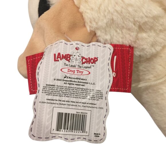 Lamb Chop Extra Large 19" Red Front Paws Lamb 3 Squeakers Crinkle - Picture 4 of 7